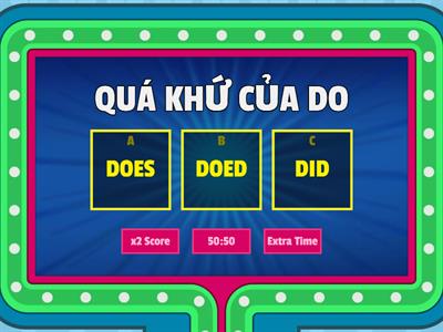  QUÁ KHỨ CỦA CÁC TỪ