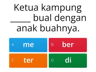 Kata Berimbuhan Awalan (TAHUN 4)