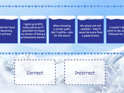 Correct or Incorrect? 