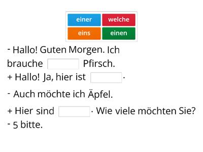 Indefinitpronomen + AKK und NOM