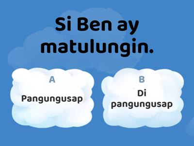 Pangungusap at Di pangungusap