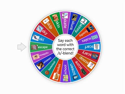 Consonant blends: SK, SC initial and medial