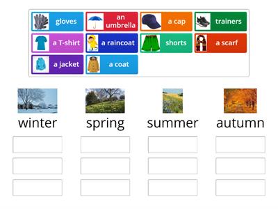 seasons and clothes