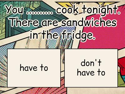 Czasowniki modalne: should, must, have to 