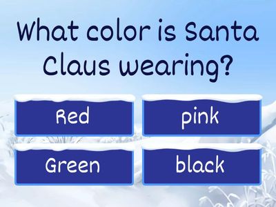 SANTA CLAUS & CHRISTMAS Quiz:>