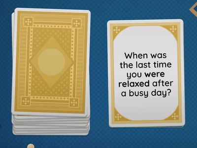 Was/ were + feelings speaking