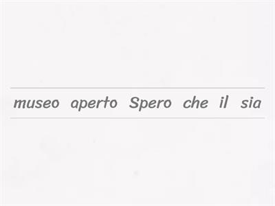 Congiuntivo presente