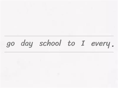 Put the Sentences in the Correct Order