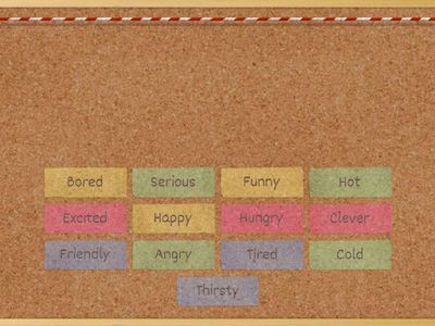 Character adjectives 