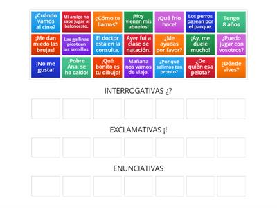 TIPOS DE ORACIONES