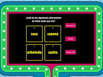 Taller Psp 3°básico (familias de palabras)