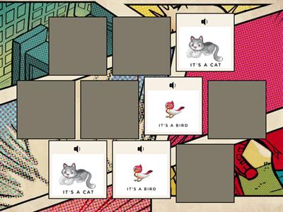 ANIMALS MEMOTEST HOP INTO ENGLISH A