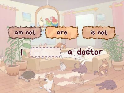 am not, is not, are not