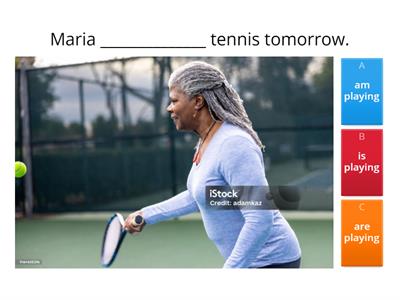 Present continuous for future