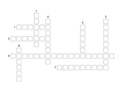 Crossword - Chapter 1 - Dimensions of Health and Well-being