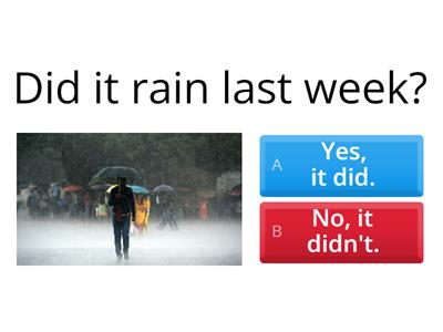 Did/didn't - simple past