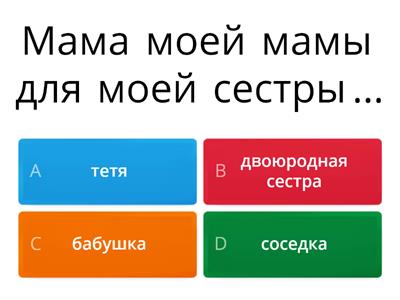 Моя семья, члены семьи,7 класс 