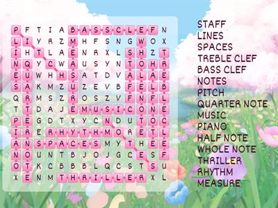 6TH GRADE WORDSEARCH 