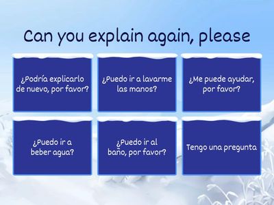 A punto de terminar Inglés