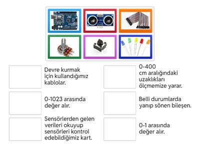 Arduino Bileşenleri Eşleştirme