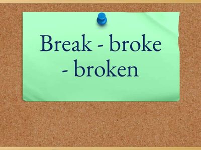 irregular verbs ЕГЭ 