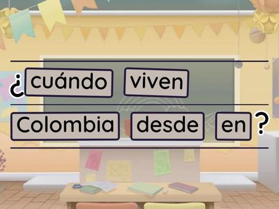 Ordena los elementos de las preguntas