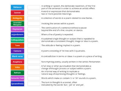 Poetic Devices Quiz