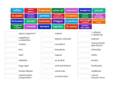 Un invito - casa, abitazione NVSPI.1 unità 2 pag. 36 Lista delle parole