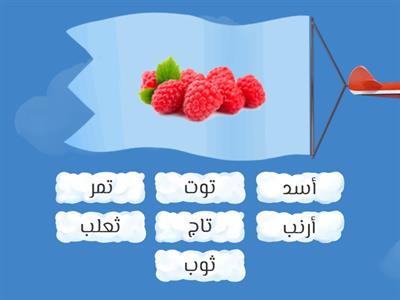 طابق الكلمة مع الصورة 