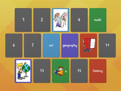 L4 - School Subjects Memory Game 🏫