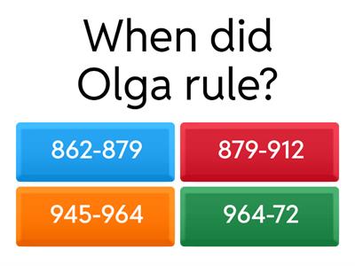 Правление Ольги на английском