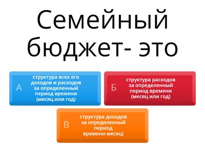 Семейный бюджет