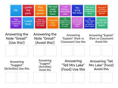 B1 Preliminary Prewriting