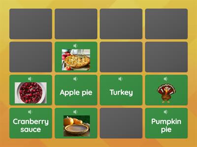 Thanksgiving Memory Game