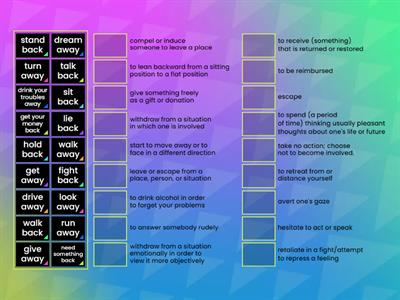 adv 2: away and back