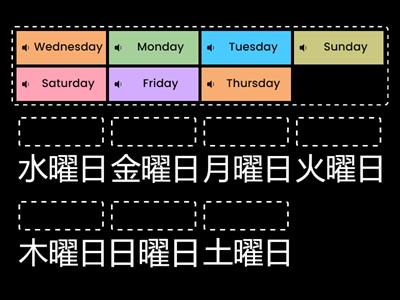 Days・曜日・並べ替え