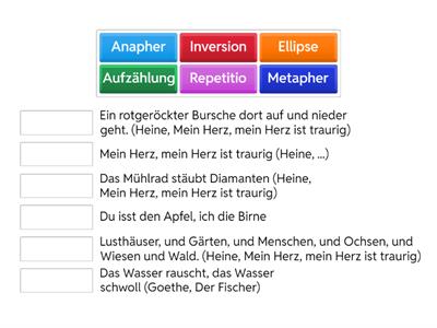 Stilmittel erkennen und zuordnen (Kl. 9)