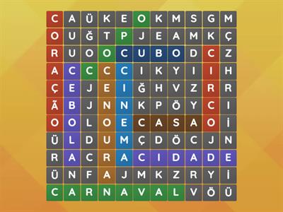 caça palavras com C