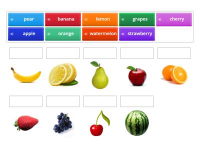 Fruits (I like apples)