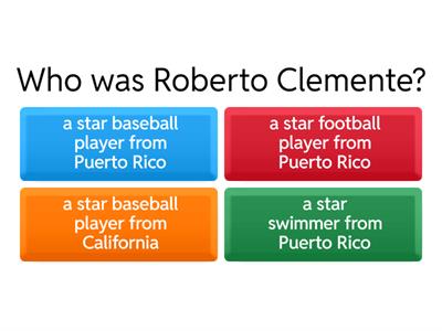Roberto Clemente Quiz 