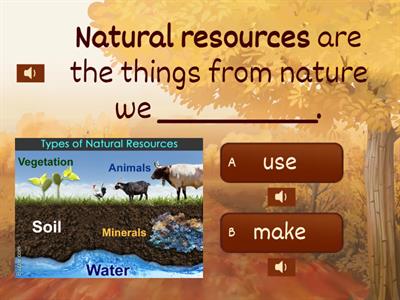 G1- Science- Natural resources 