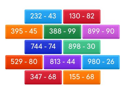 Одузимање двоцифреног од троцифреног