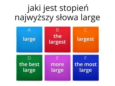 Stopień wyższy i najwyższy