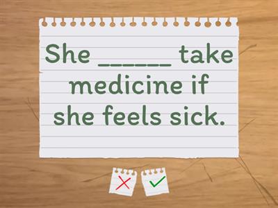 Sport (Must/Should/Have to)