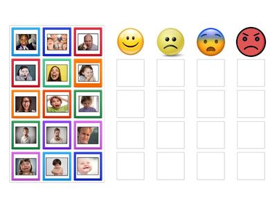 Αντιστοίχισε τις εικόνες με το σωστό συναίσθημα.