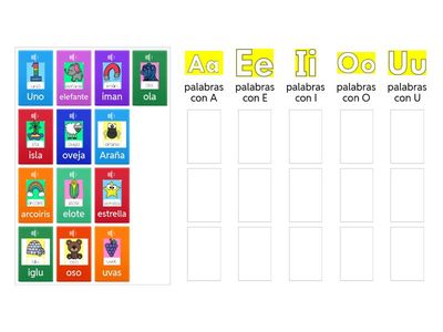 vocales- ¿Con cuál vocal empieza?