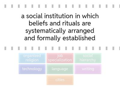 Civilization Vocabulary