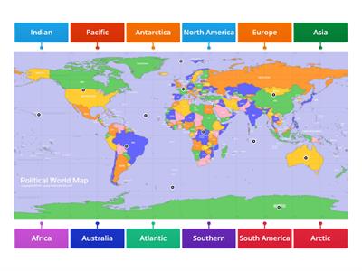 Continents and Oceans - Entry Quiz