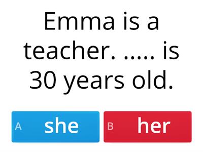 personal pronouns vs possessive adjectives