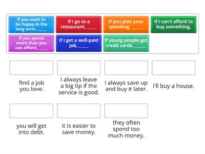Zero and First Conditional Matching 
